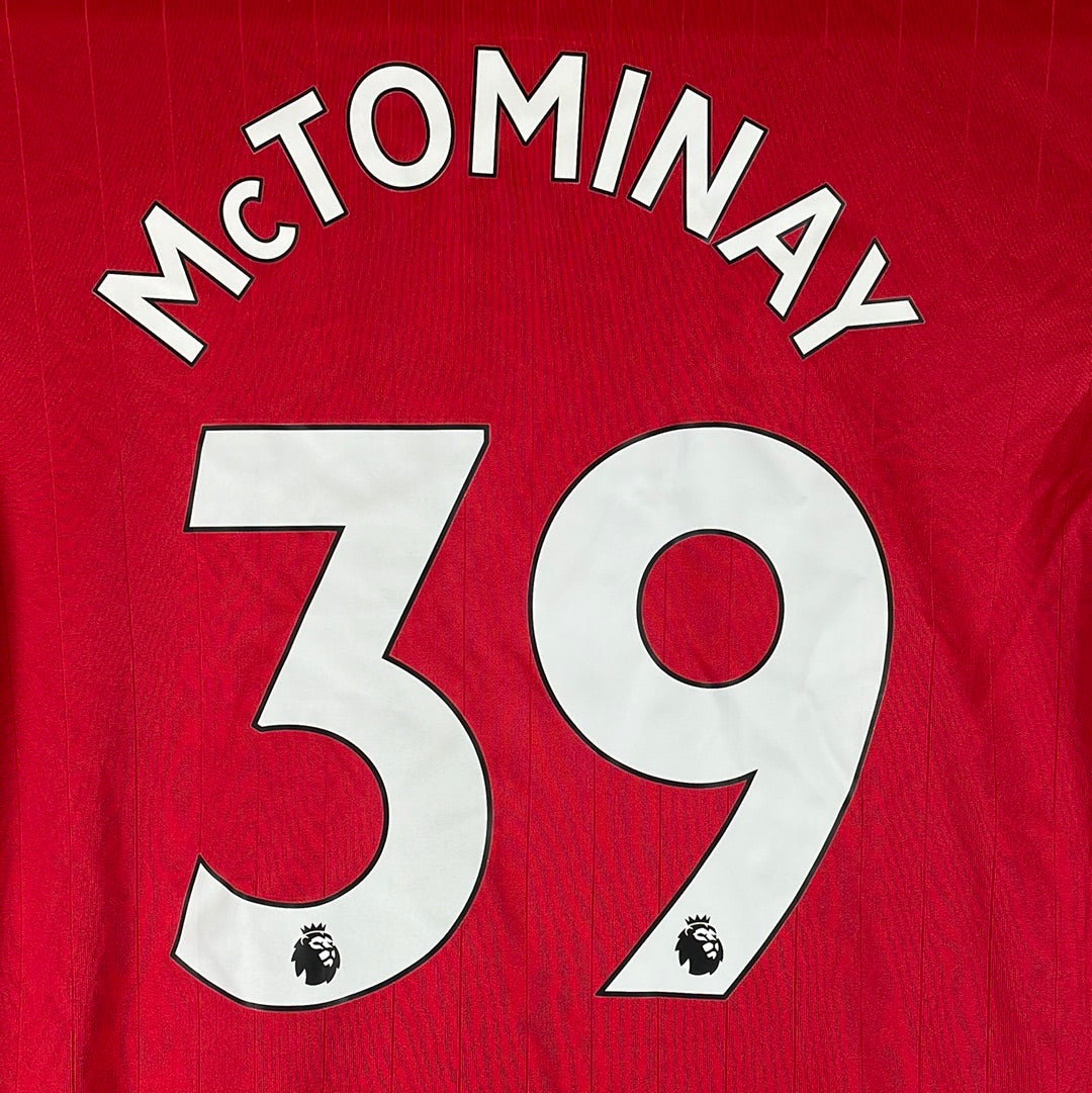 Manchester United 2022-2023 Youth Home Shirt - BNWT - McTominay 39