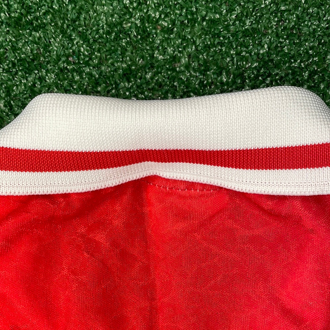 Denmark 1995-1996 Home Shirt - Large Adult - 8.5/10 Condition