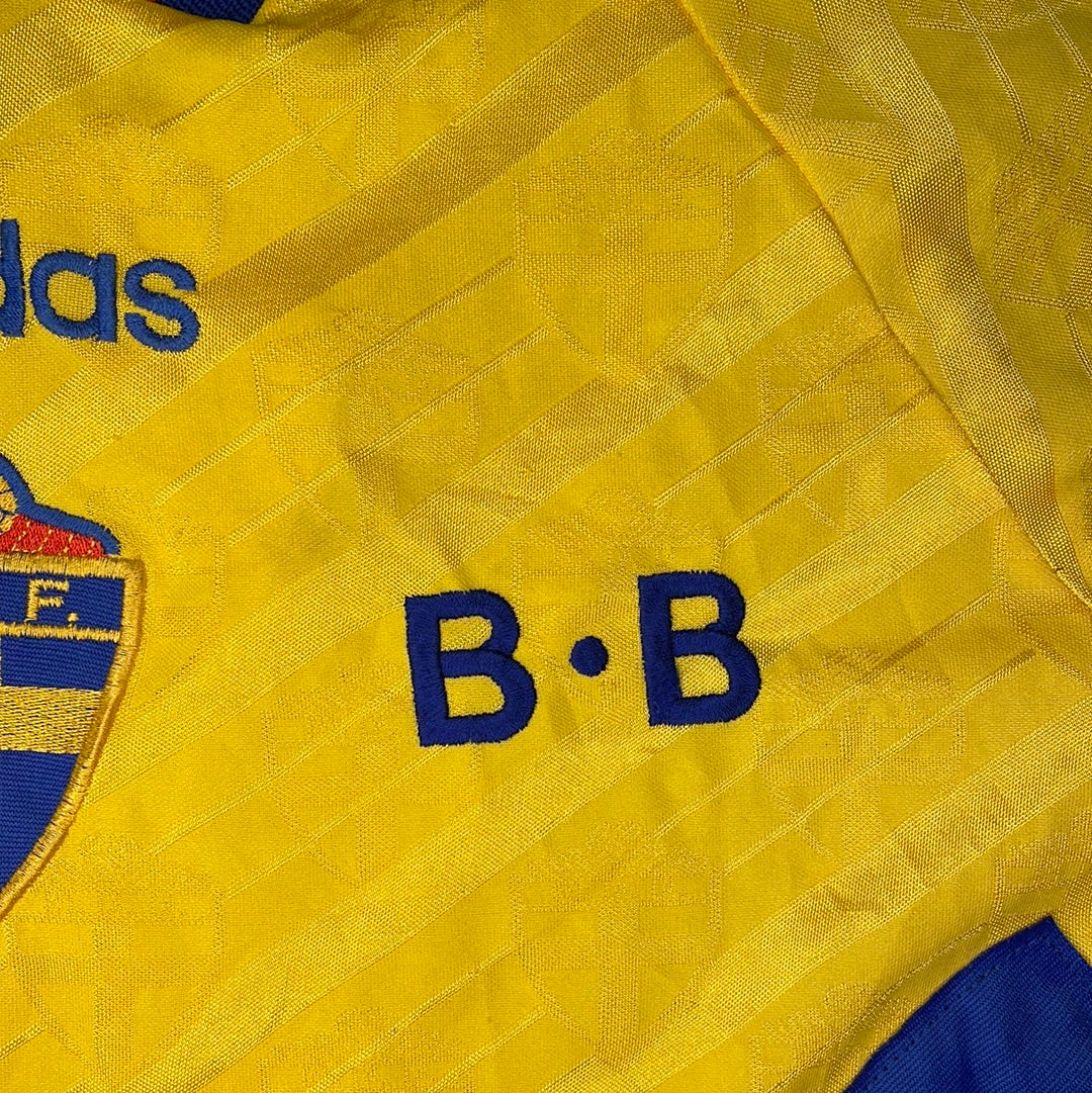 Sweden 1994-1995 Home Shirt - Large Adult - 7.5/10 Condition