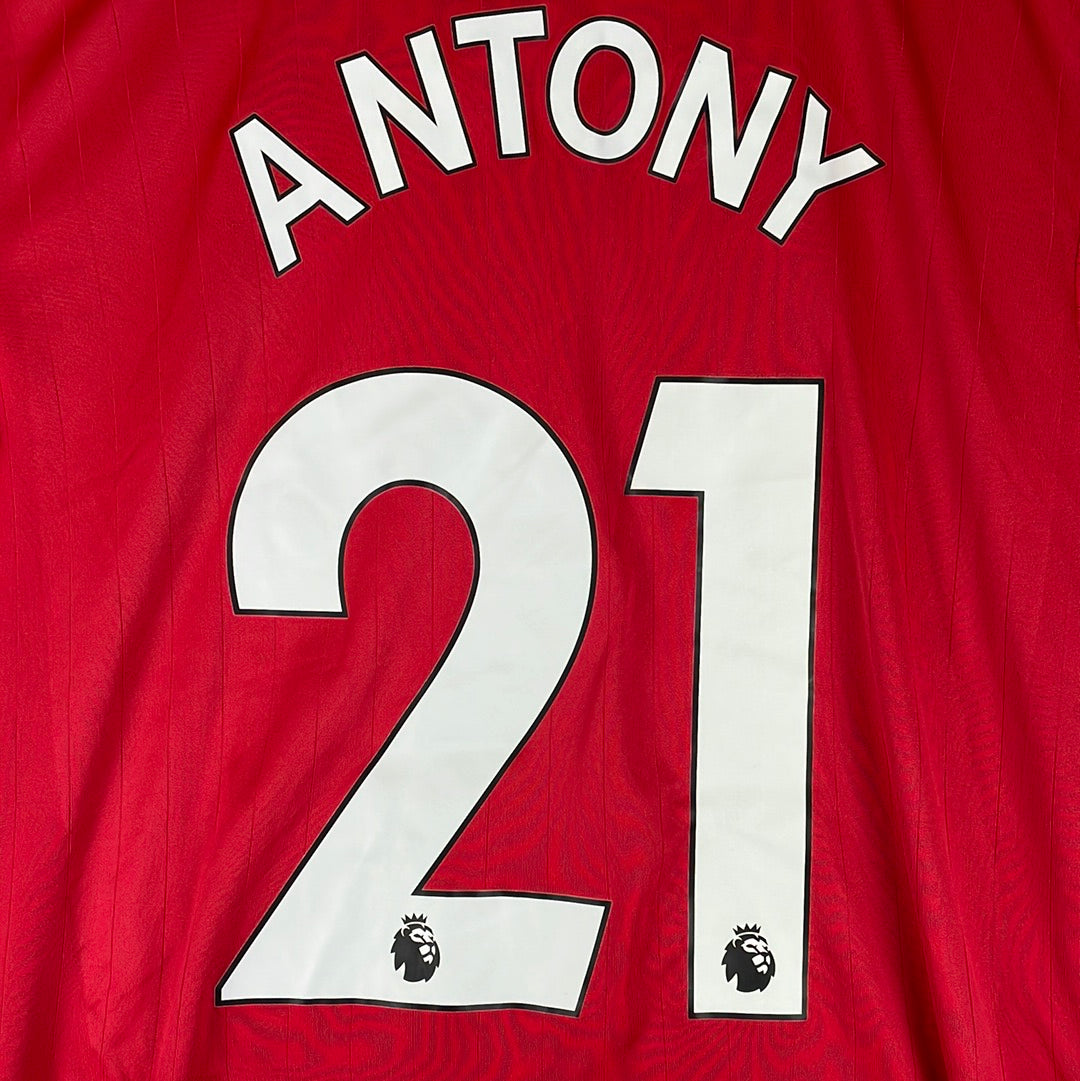 Manchester United 2022-2023 Youth Home Shirt - BNWT - Antony 21 - Age 9-10 to 15-16 - Adidas H64049