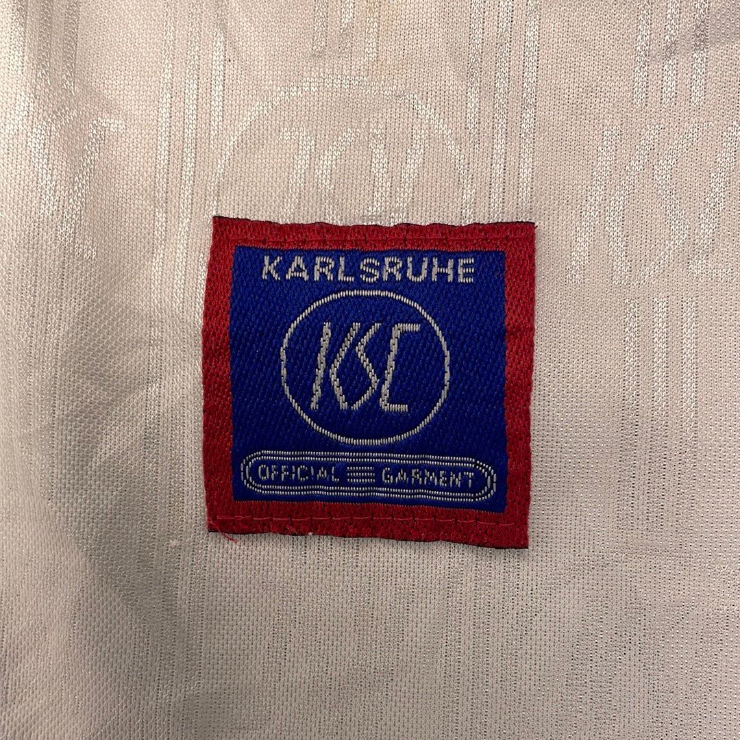 Karlsruher 1996-1997 Home Shirt - Large - 8.5/10 Condition - Vintage Adidas Template