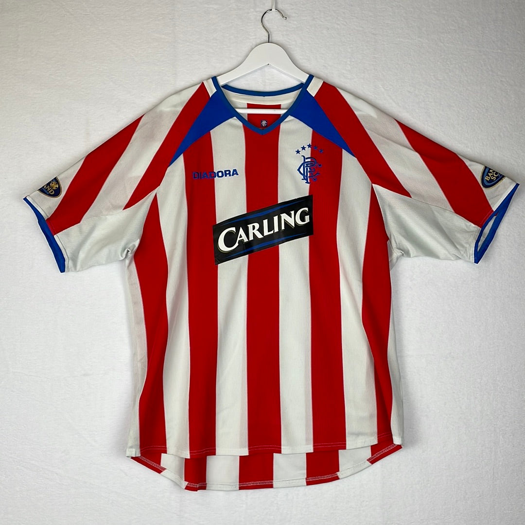 Glasgow Rangers 2003/2004 Away Shirt - Ricksen 2 - Extra Large - Very Good Condition