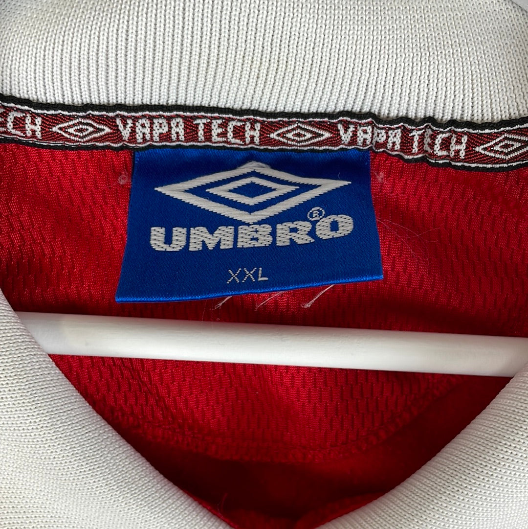 Manchester United 1999 European Home Shirt - 1 Star - 2XL - Champions League Shirt