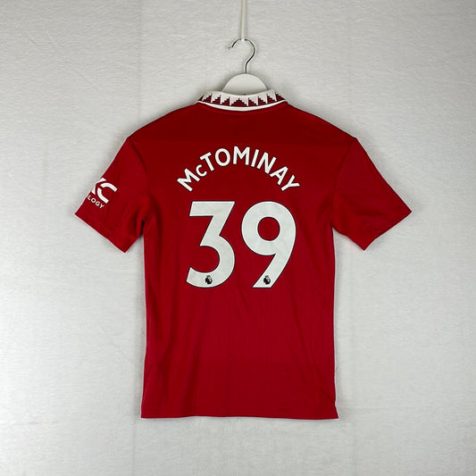 Manchester United 2022-2023 Youth Home Shirt - BNWT - McTominay 39