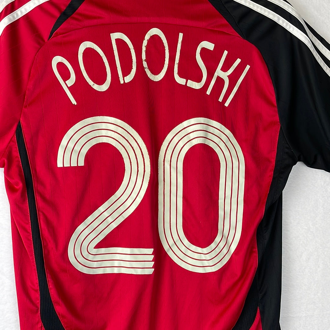 Germany 2006/2007 Away Shirt - Medium - Podolski 20 - Adidas 066897