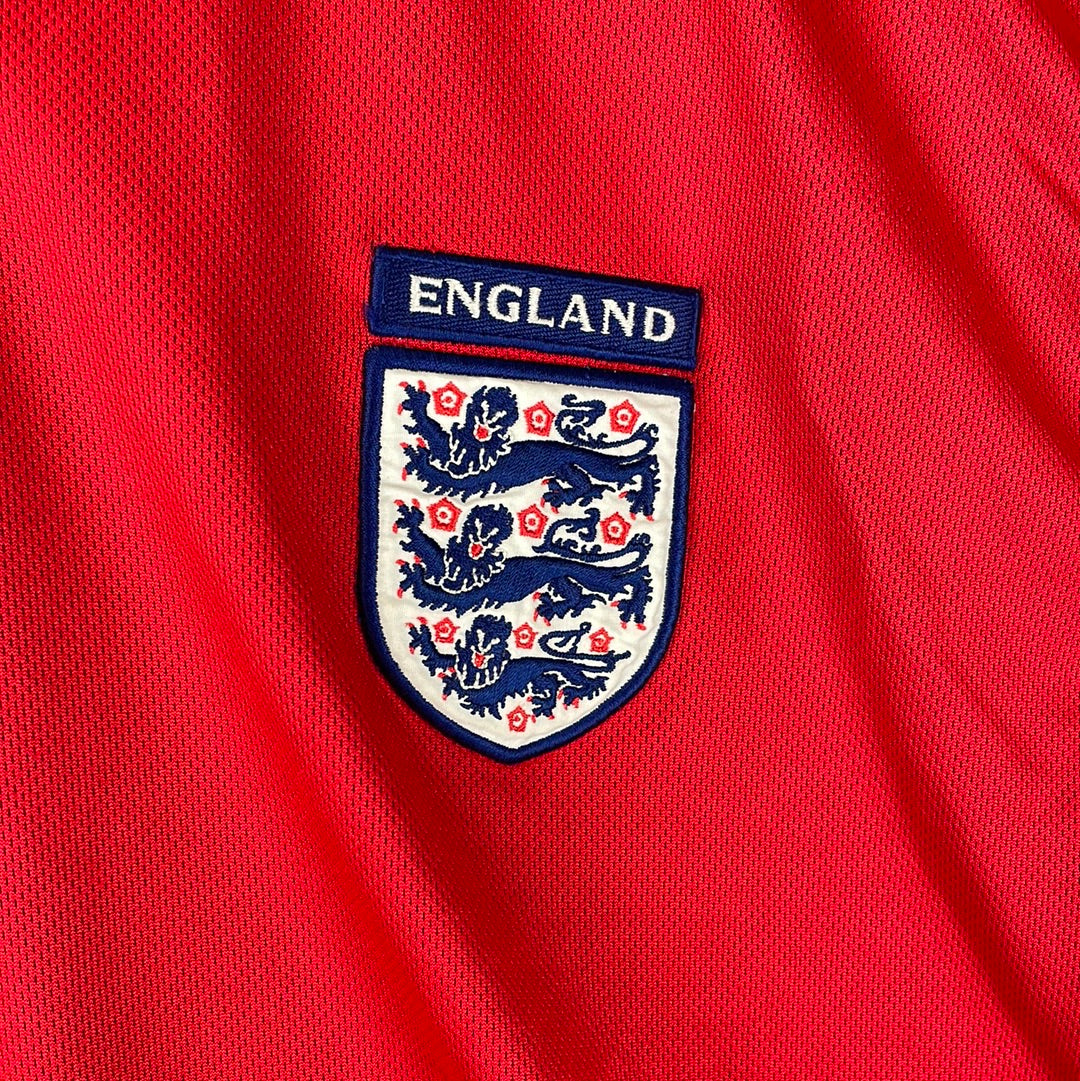 England 2002 Away Shirt - XL - Beckham 7 Print