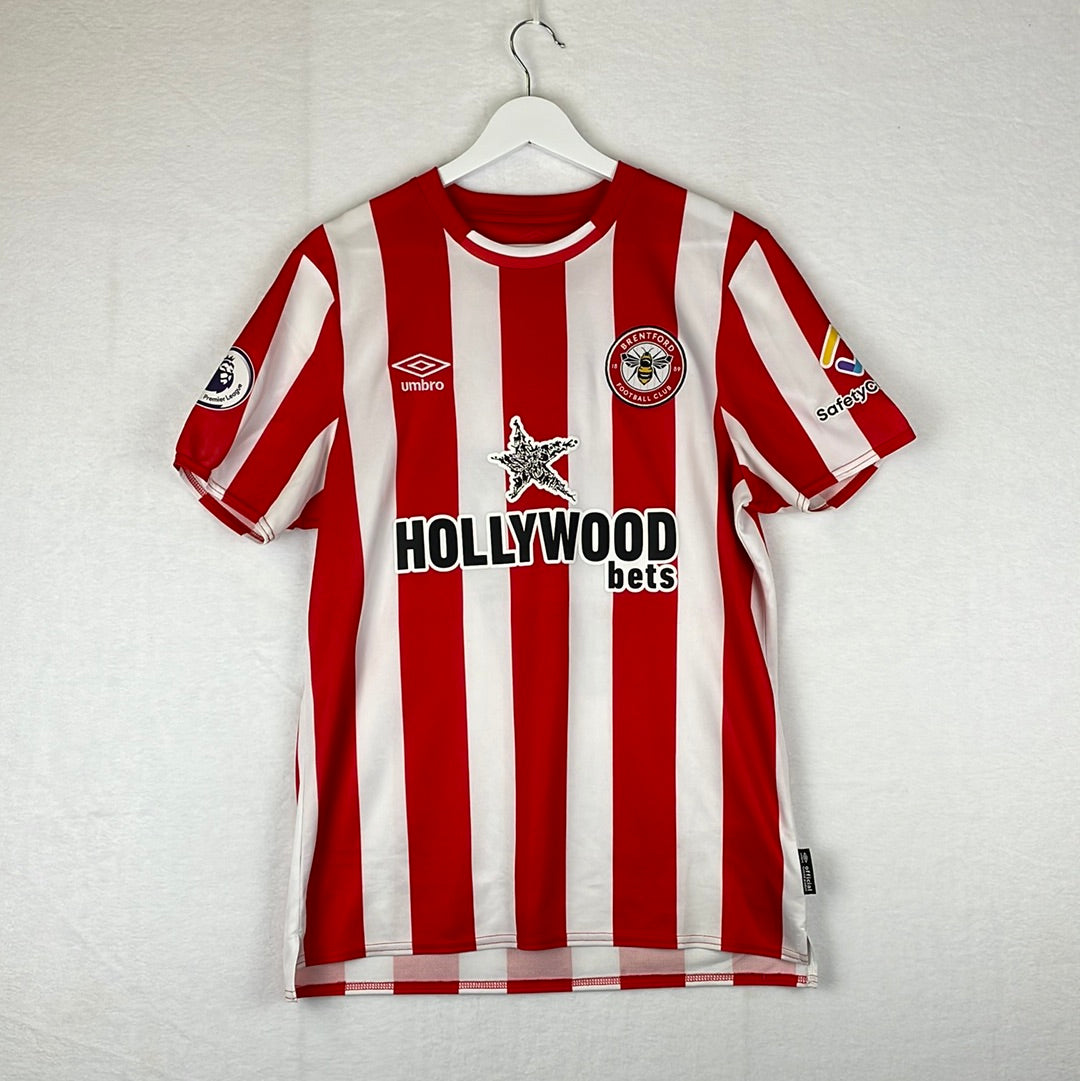 Brentford 2021/2022 Home Shirt - Medium - Excellent - Toney 17