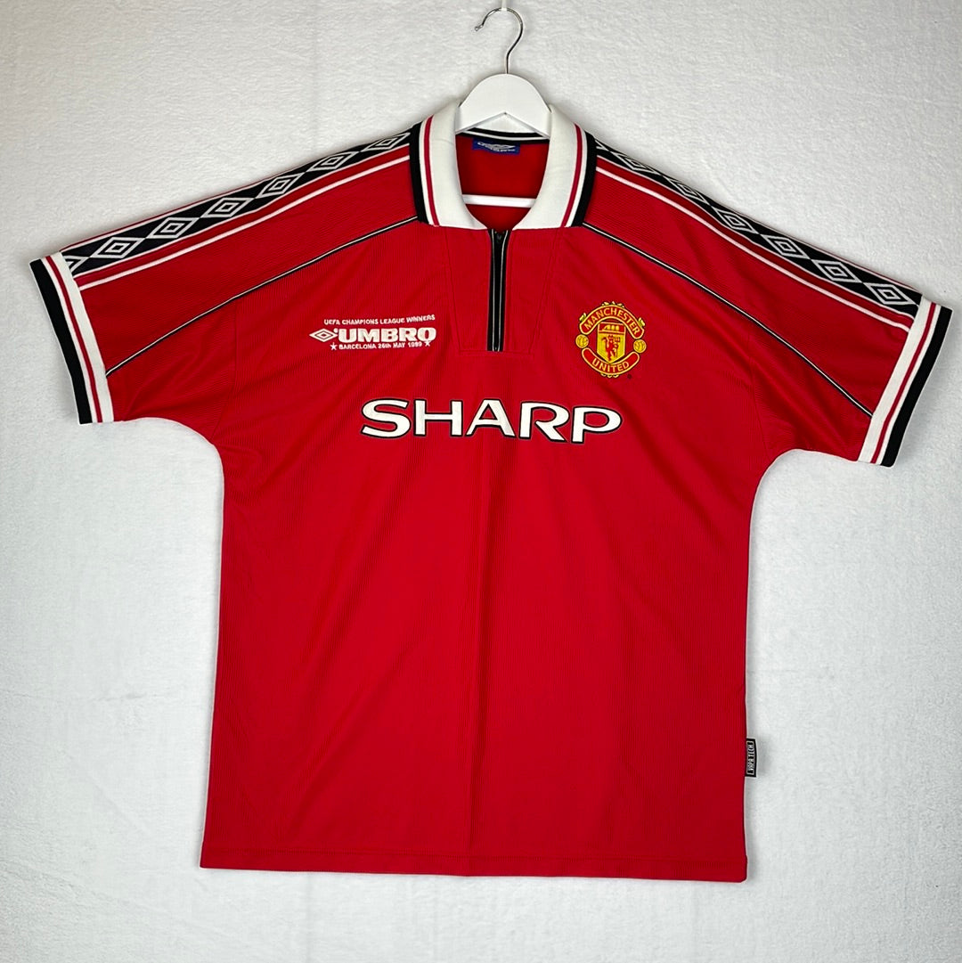 Manchester United 1998 Home Shirt - CL Embroidery