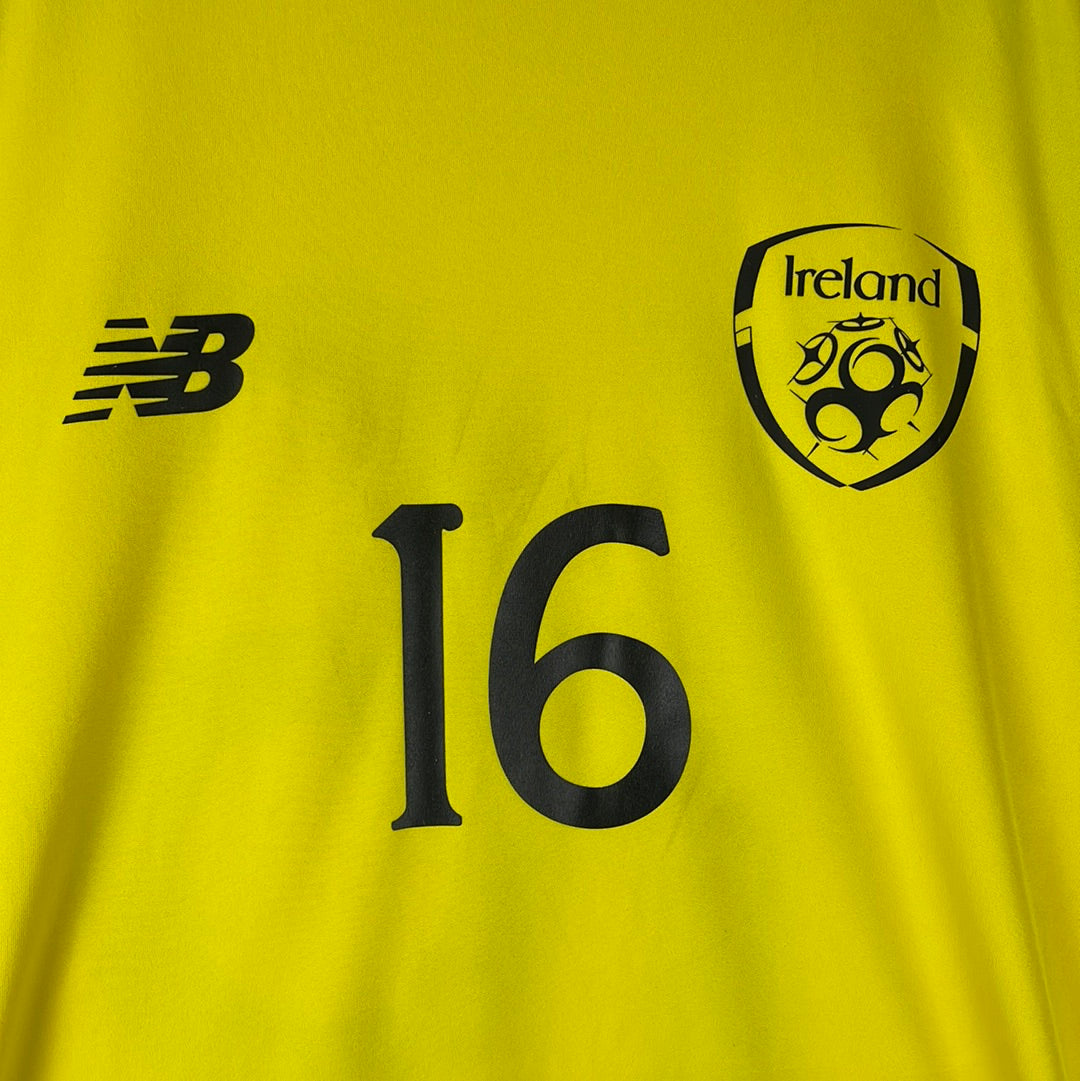 Ireland 2018 Home Goalkeeper Shirt - Large - Player Edition - Number 16 - Excellent Condition