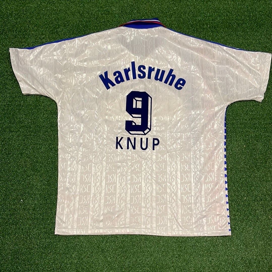 Karlsruhe 1995 -1996 Home Shirt - 9 KNUP - Extra Large - 9/10 Condition - Vintage Shirt