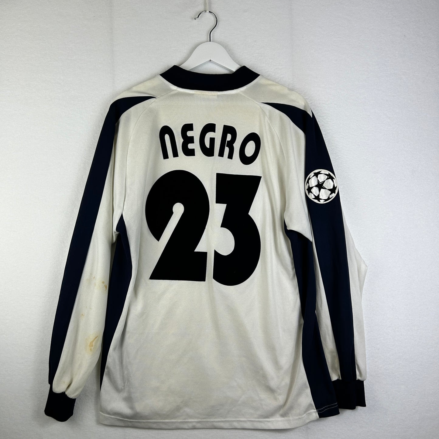 Lazio 2003/2004 Match Worn Away Shirt - Negro 23