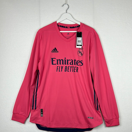 Real Madrid 2020-2021 Away Shirt- Large - Long Sleeve - New With Tags