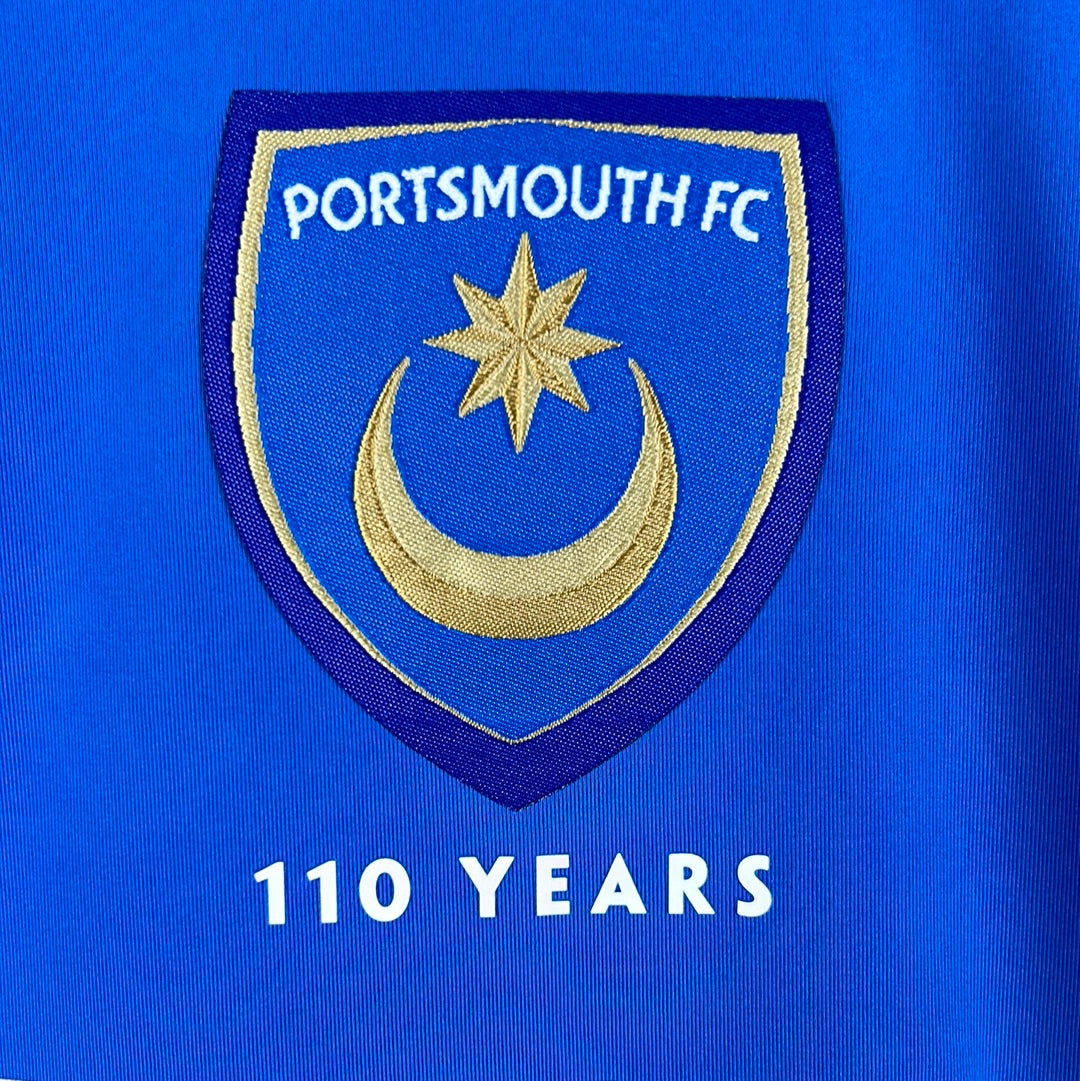 Portsmouth 2008/2009 Match Worn Home Shirt - Crouch 9