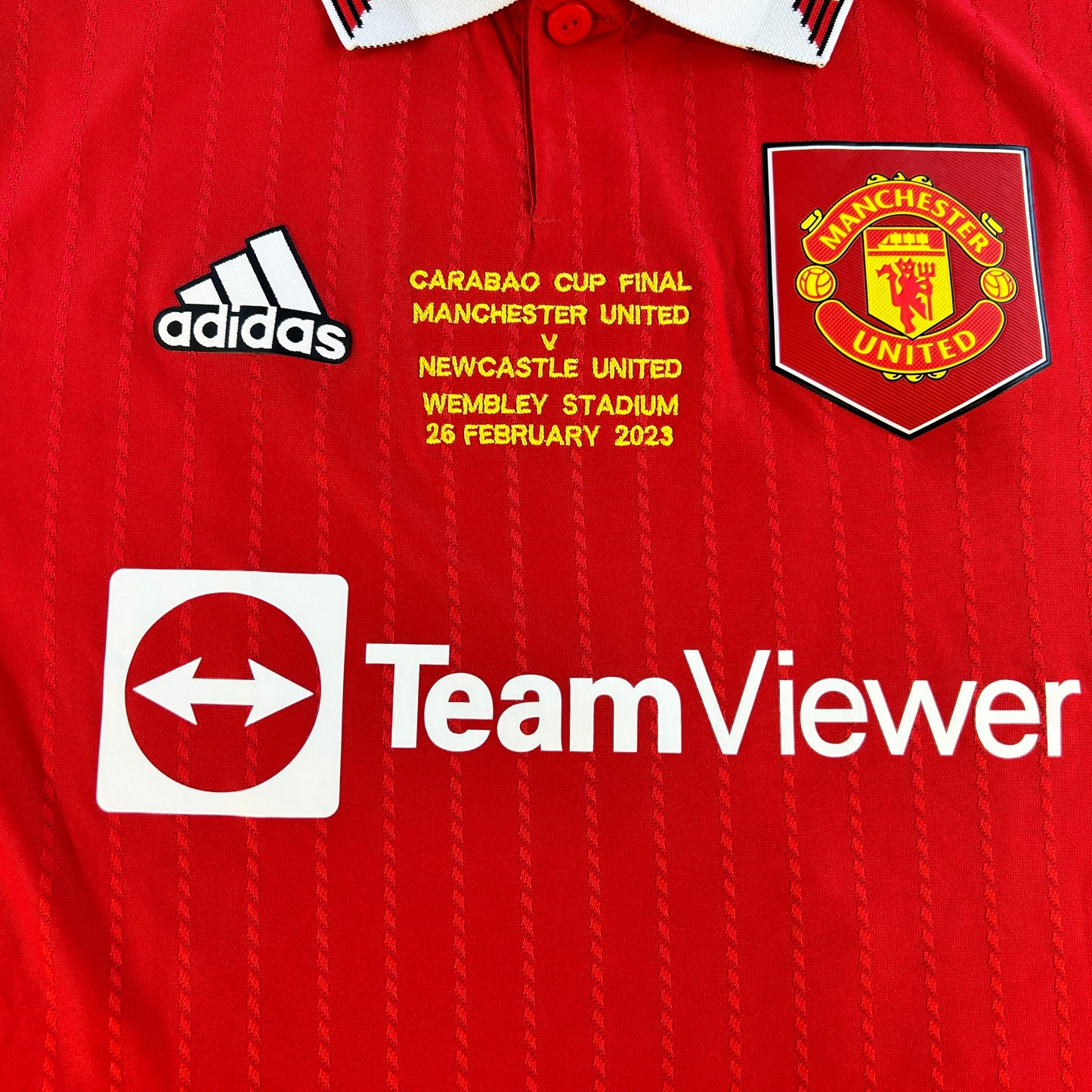 Manchester United 2022/2023 Player Issue Cababao Final Home Shirt