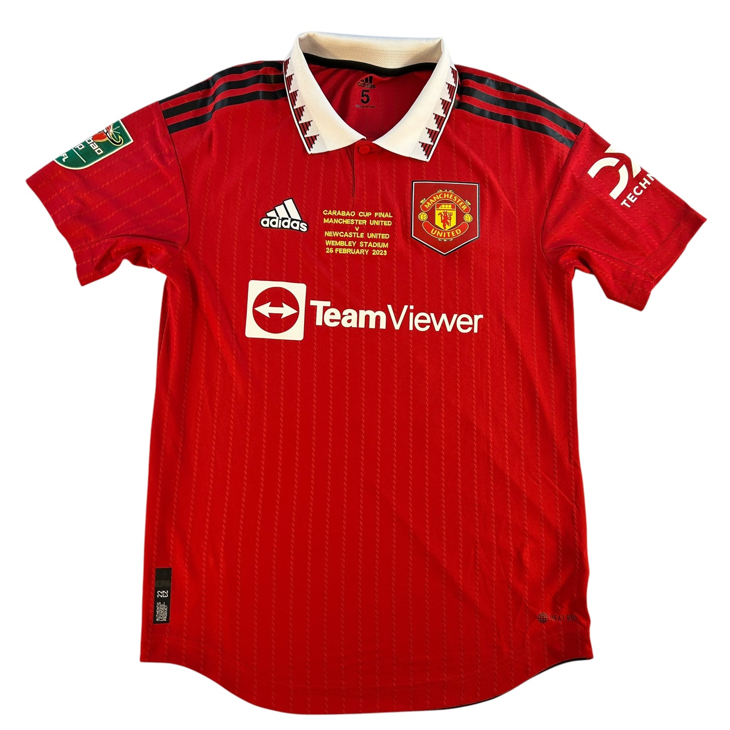 Manchester United 2022/2023 Player Issue Cababao Final Home Shirt