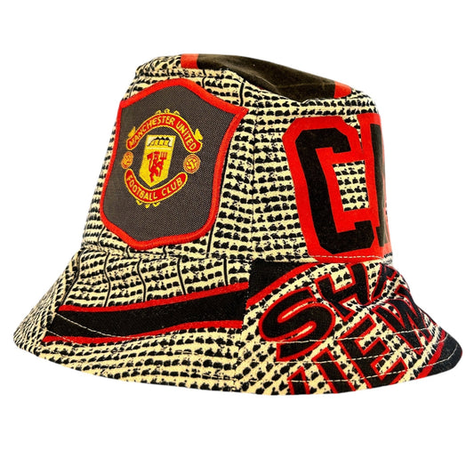 Manchester United 1995/1996 Upcycled Away Shirt Bucket Hat - Cantona 7