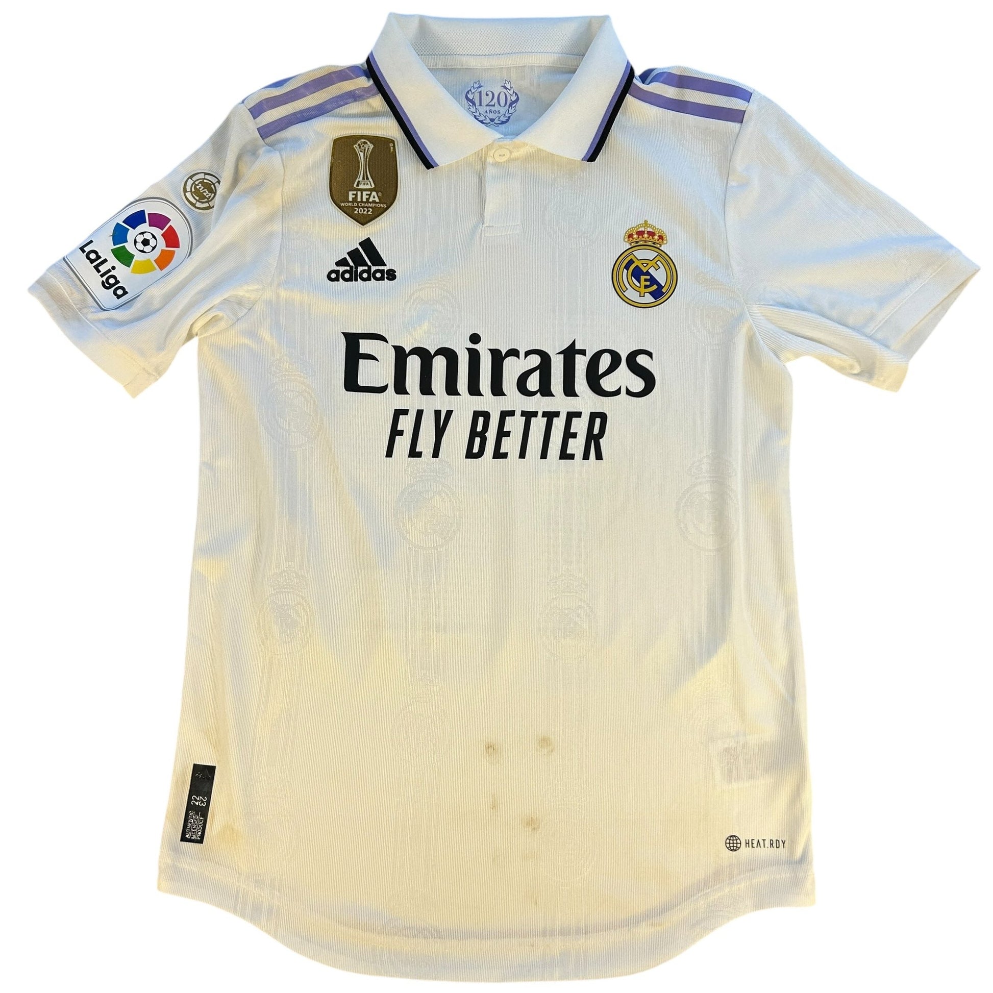 Real Madrid 2022/2023  Match Worn Home Shirt