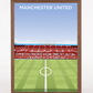 Old Trafford Stadium Sir Alex Ferguson Stand A3 Print