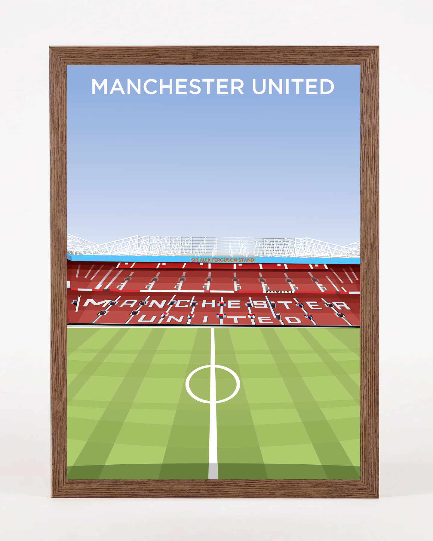 Old Trafford Stadium Sir Alex Ferguson Stand A3 Print