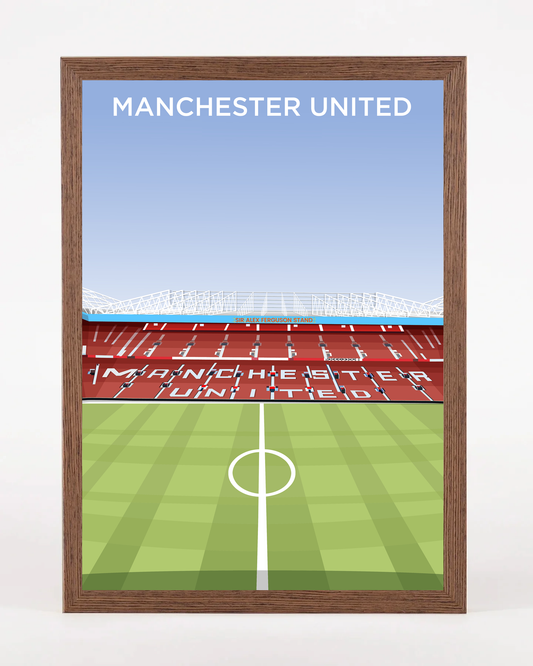 Old Trafford Stadium Sir Alex Ferguson Stand A3 Print