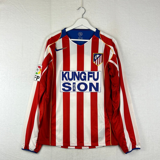 Atletico Madrid 2004/2005 Player Issue Shirt -  Kung Fu Sion Film Sponsor