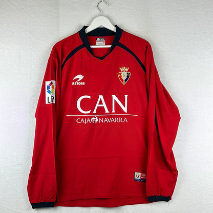 Osasuna Player Issue 2004/2005 L/S Home Shirt - XL - Garcia 5