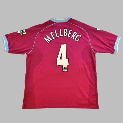 Aston Villa 2000/2002 Home Shirt -Melberg 4 Premier League Print