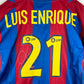 Barcelona 2002/2003 Player Issued Home Shirt - Luis Enrique 21 - Signed