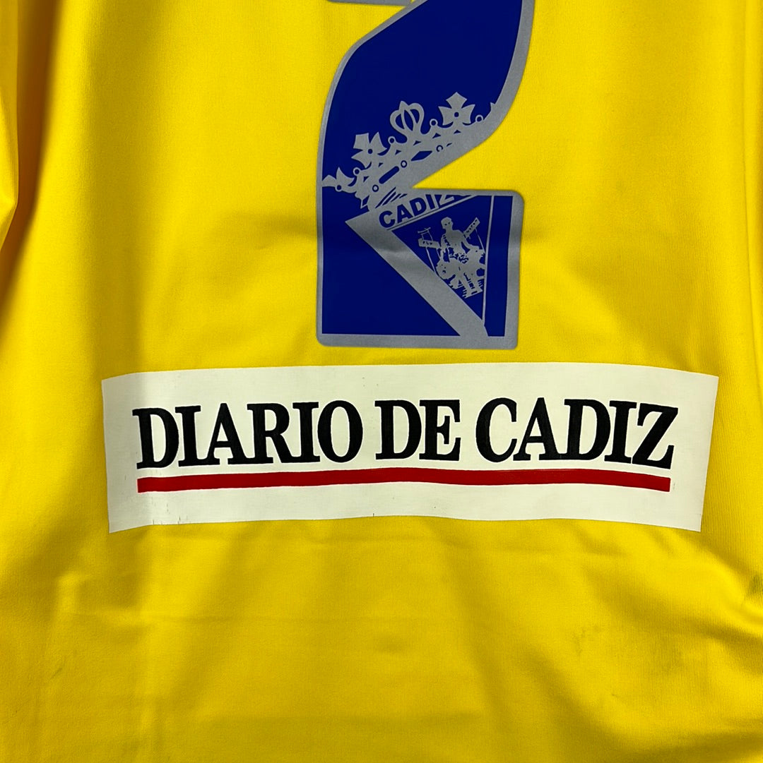 Cadiz 2005-2006 Match Worn Home Shirt - Large - De La Cuesta 2