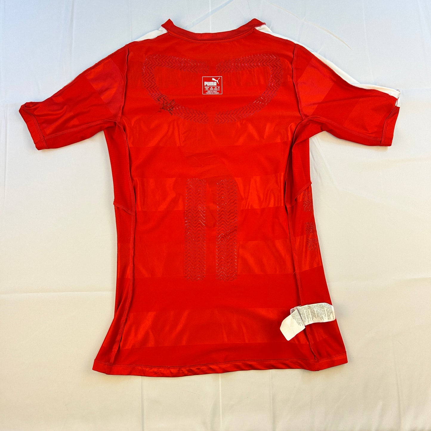 Switzerland 2008 Player Issue Home Shirt - Steinemann 2