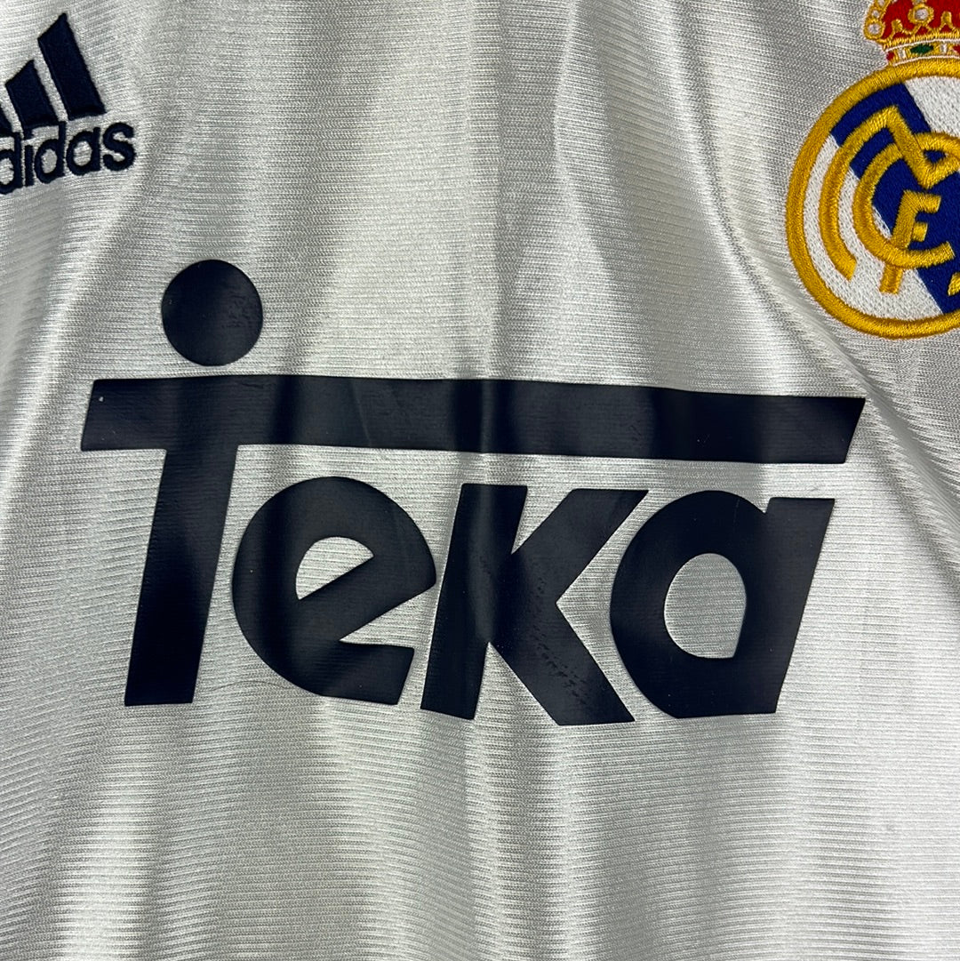 Real Madrid 1998-1999-2000 Home Shirt - Small/ Medium - Very Good