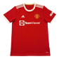 Red Manchester United 2021-2022 Home jersey with visible branding on a white background