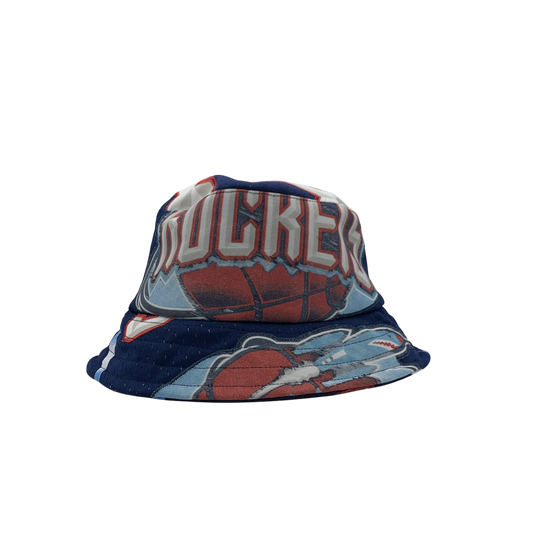 Houston Rockets Upcycled Vintage NBA Jersey Bucket Hat