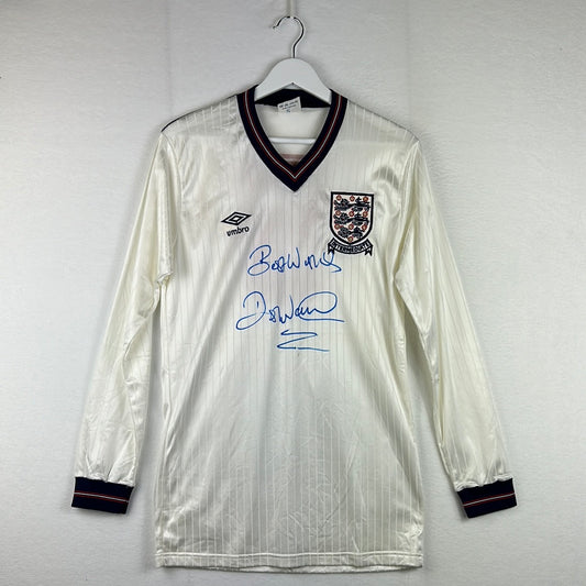 England Match Worn 1985 Home Shirt - Des Walker 5