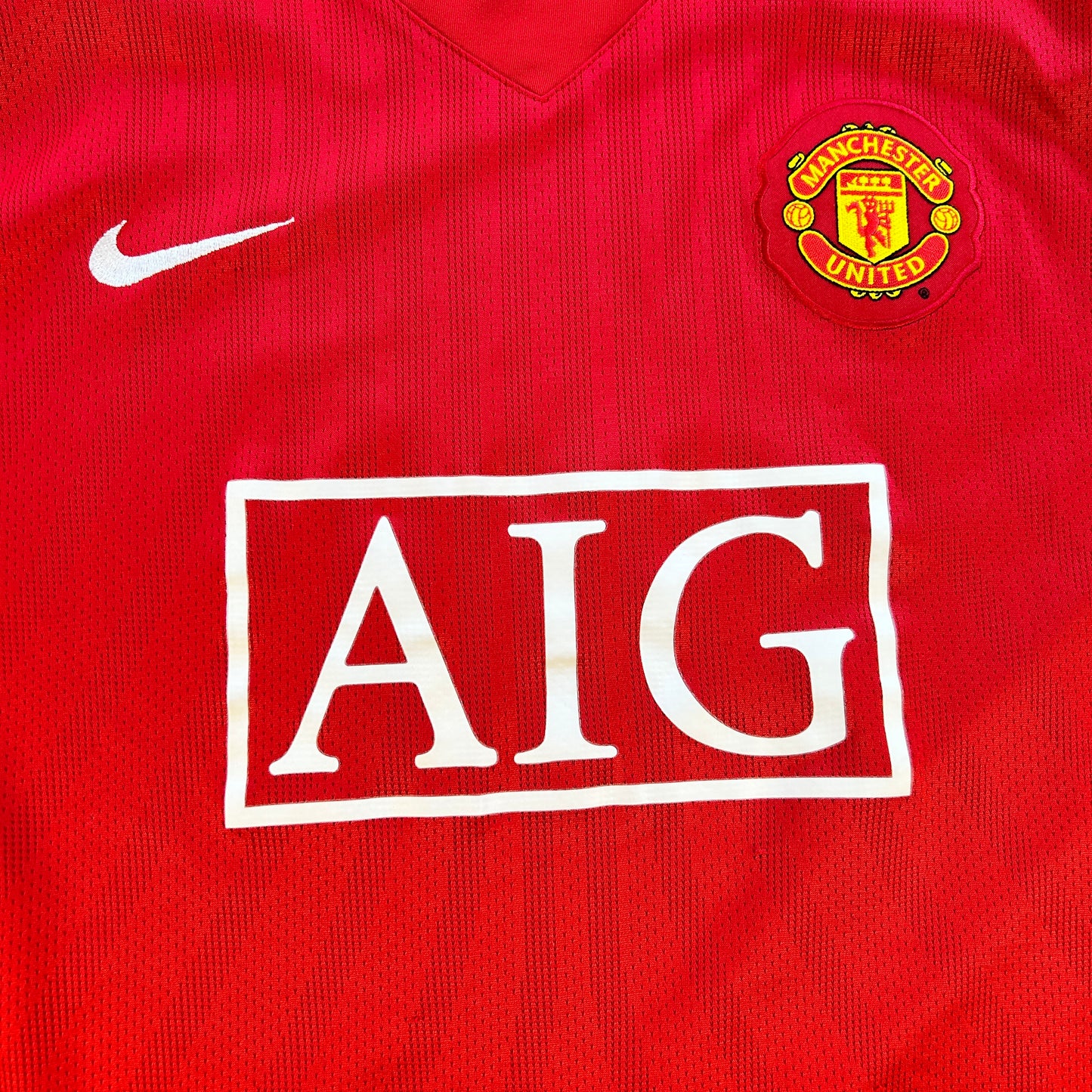 Manchester United 2007/2008 Home Shirt - Medium