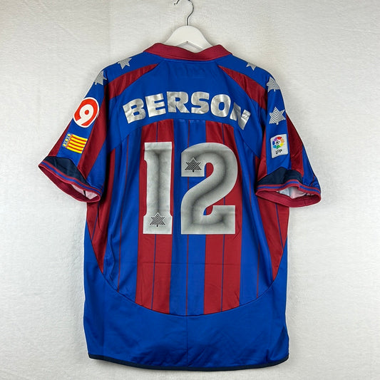 Levante 2006-2007 Player Issue Home Shirt - Large - Berson 12