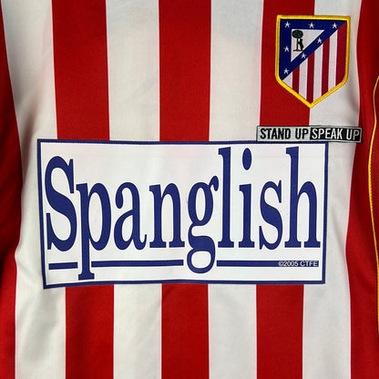 Atletico Madrid 2004/2005 Player Issue Home Shirt - Valesco 2 - Spanglish - SUSU