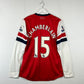 Arsenal 2012/2013 Match Worn Home Shirt - 15 Oxlade-Chamberlain Back