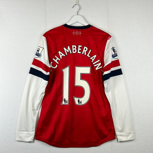 Arsenal 2012/2013 Match Worn Home Shirt - 15 Oxlade-Chamberlain Back