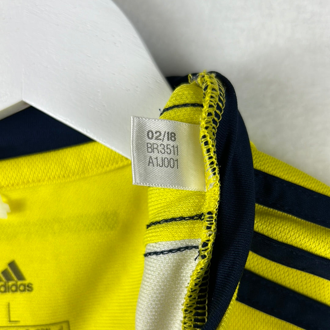 Adidas BR3511 - Colombia 2018 Long Sleeve Home Shirt -