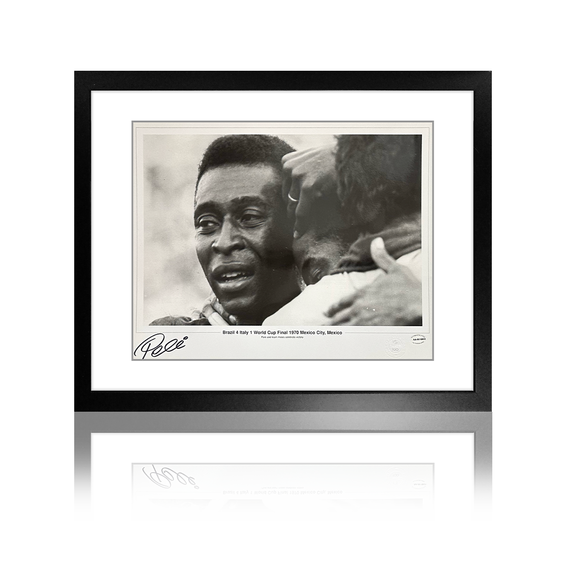 Pele Signed Brazil Deluxe Mount Frame 15 of 100