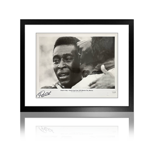 Pele Signed Brazil Deluxe Mount Frame 15 of 100