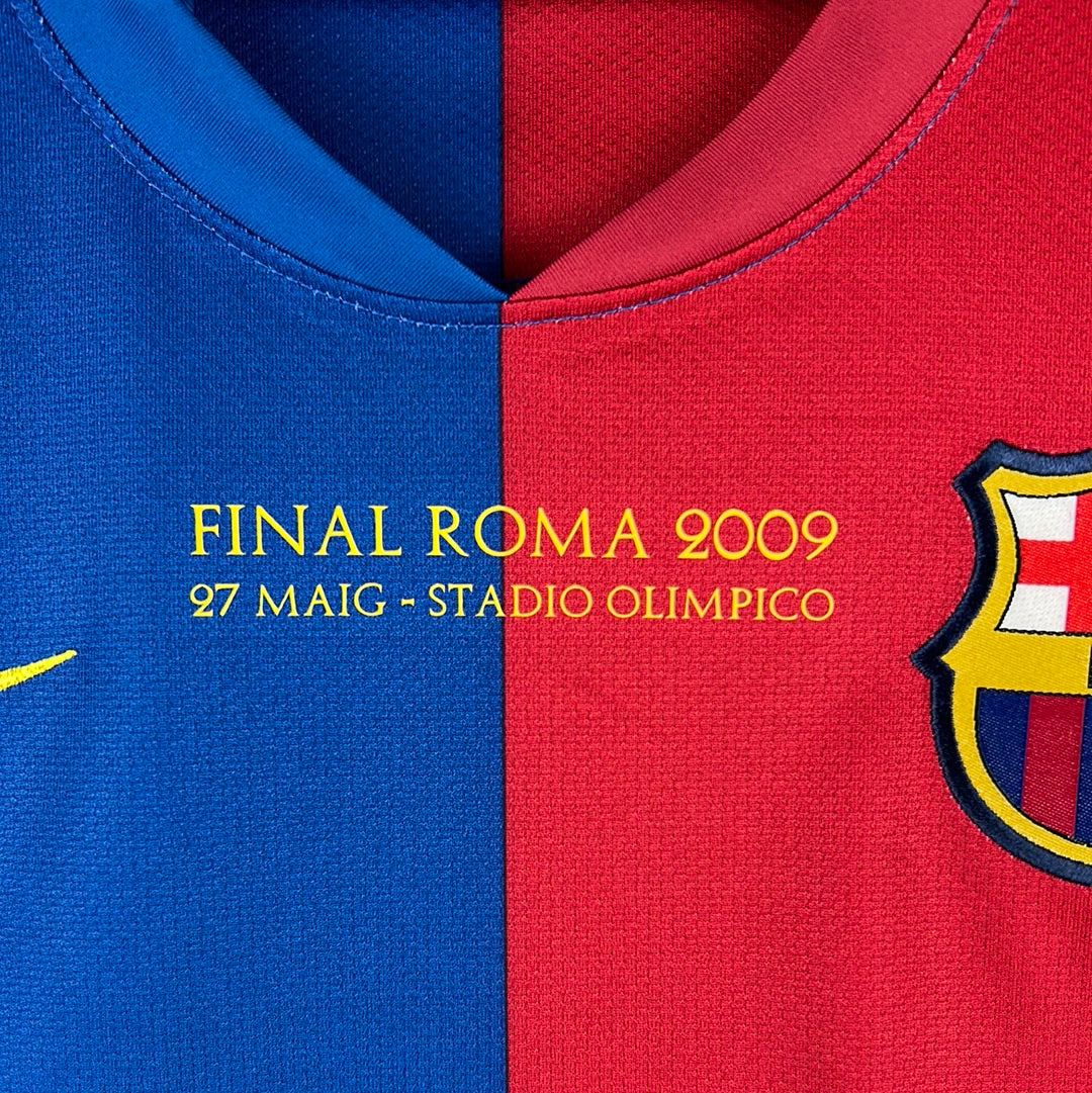 Barcelona 2009/2010 Player Issue Home Shirt - Champions League Final - Sylvinho 16