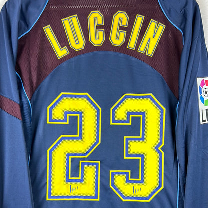 Atletico Madrid 2004/2005 Player Issue Away Shirt - Luccin 23 - Disque Si