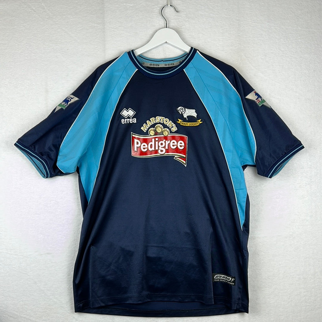 Derby County 2001/2002 Player Issue Away Shirt - Lee 7