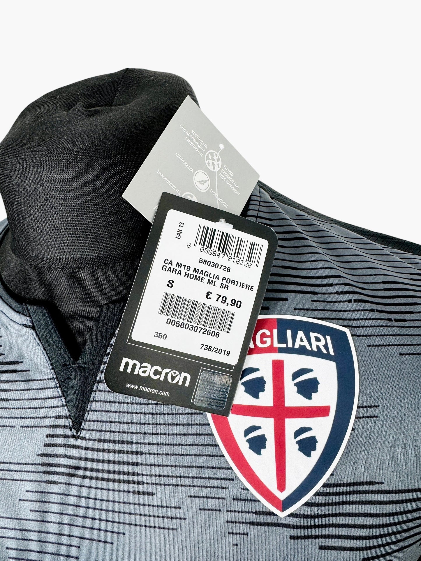 Cagliari 2019-20 GK Shirt - Size XXL (L Fit) - BNWT