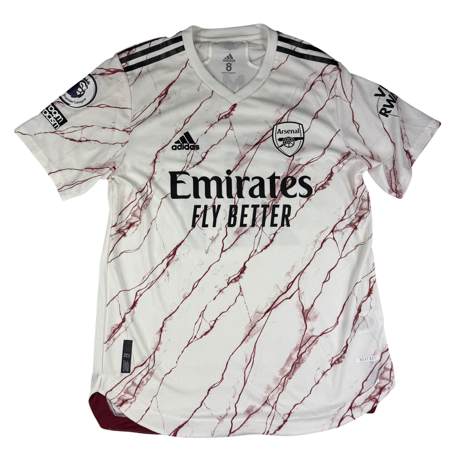 Arsenal 2020/2021 Match Issued Away Shirt front