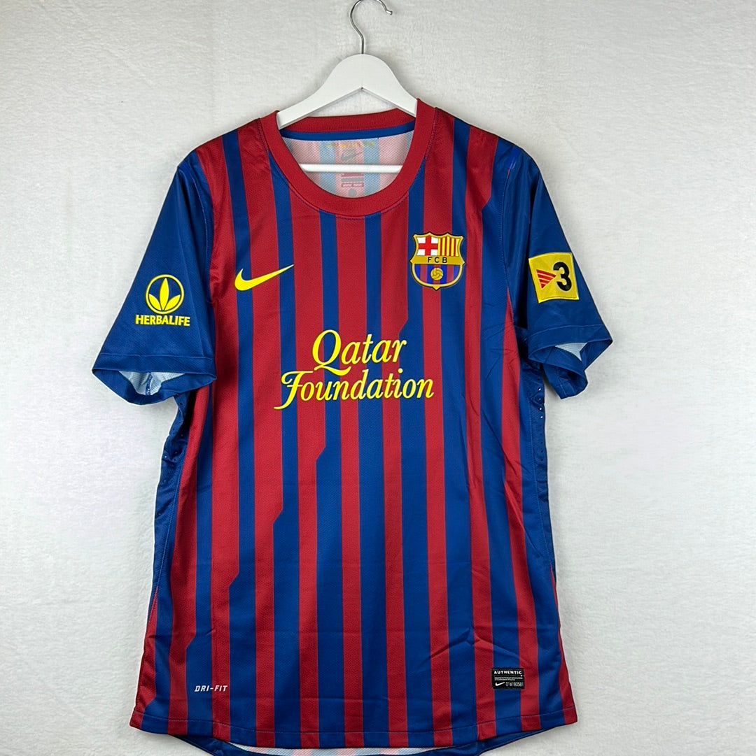 Barcelona 2011/2012 Player Issue Home Shirt - 22 - Pre Season Shirt