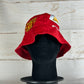 Manchester United 17/18 Upcycled Home Shirt Bucket Hat