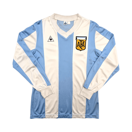 1984/86 Argentina Home Football Shirt (L) Le Coq Sportif (Upgraded Template)